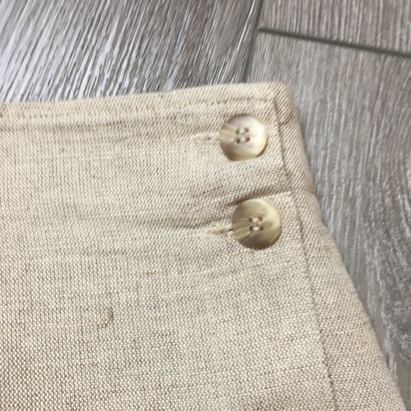 State of the Art Merchandising Co. Linen Blend Beige Skirt Size 9 - Picture 3 of 9